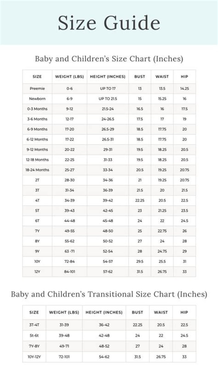 What is size 24 in children's clothes?