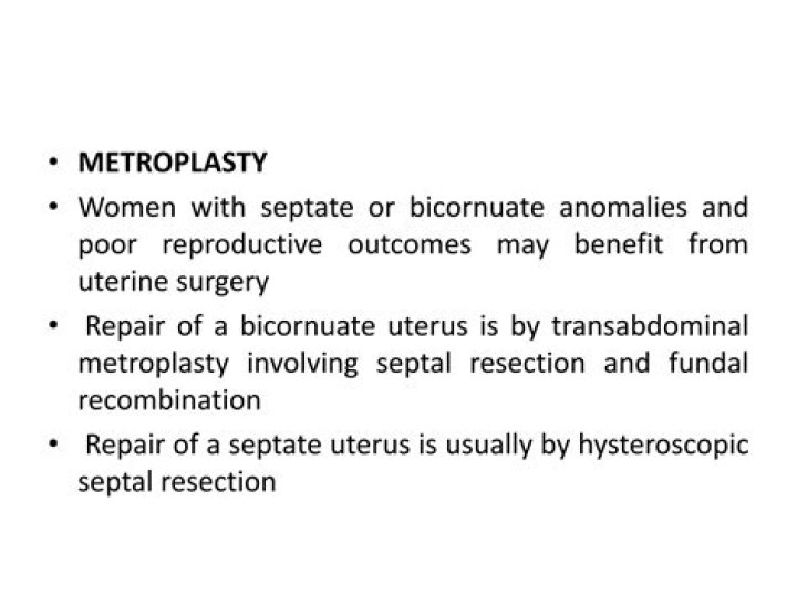 What is Strassman Metroplasty?