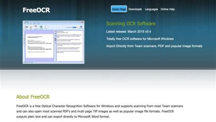 What is the best free OCR software?