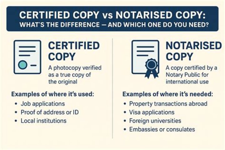 What is the difference between a conformed copy and a certified copy?