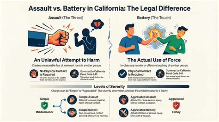 What is the difference between assault and battery UK?