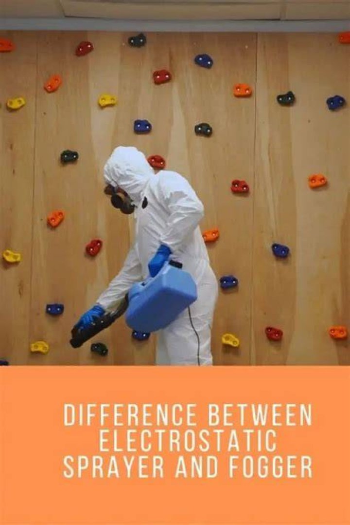 What is the difference between electrostatic sprayer and fogger?