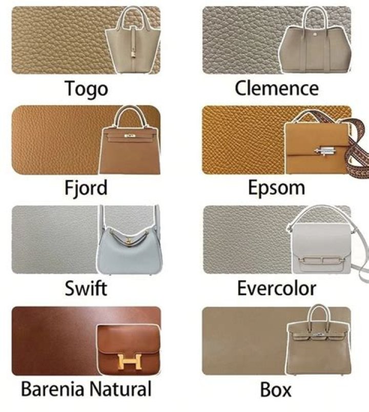 What is the difference between Hermes Togo and Clemence leather?