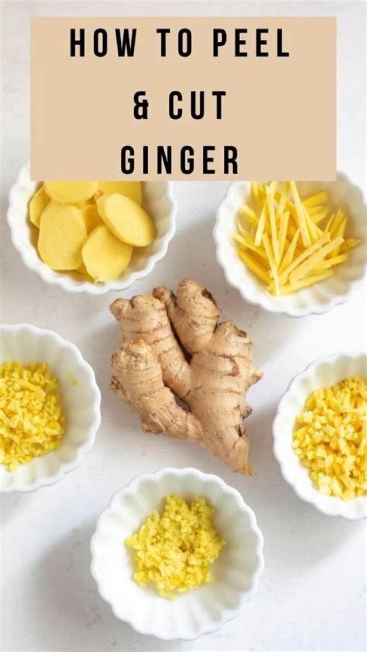 What is the easiest way to cut ginger?