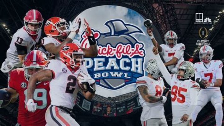 What is the highest score in the Peach Bowl?