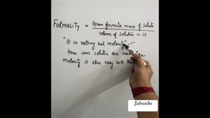 What is the meaning of formality?