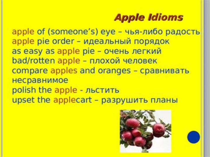 What is the meaning of the idiom apple pie order?