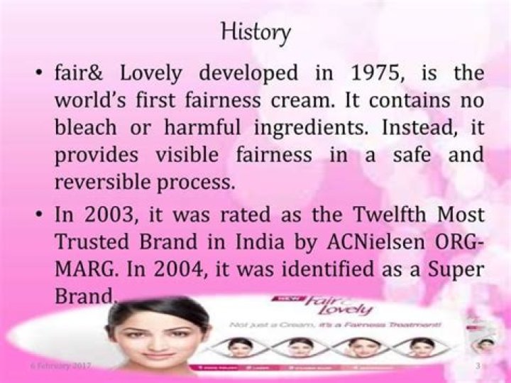 What is the name of fair and lovely model?