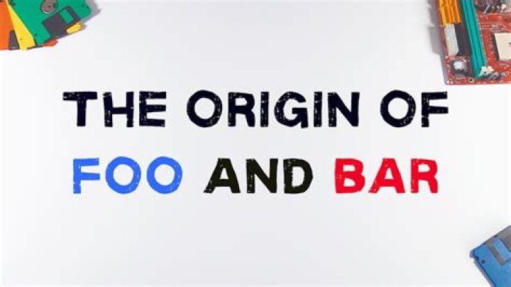 What is the origin of foo bar?