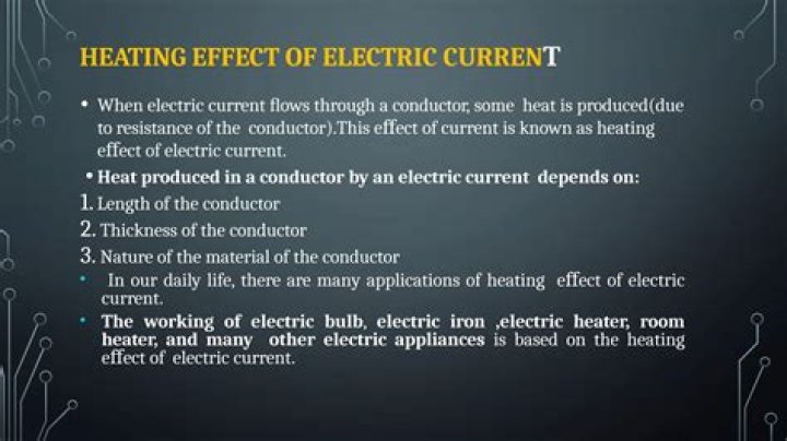What is the origin of heating effect of electric current?