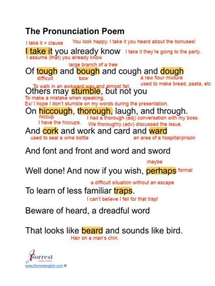 What is the real pronunciation of poem?