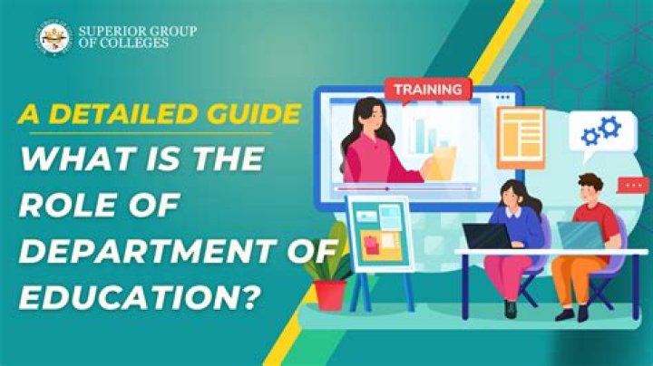 What is the role of the Department of Education?