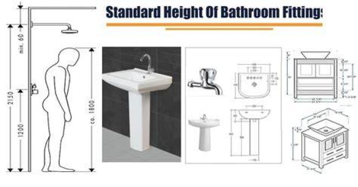 What is the standard height of bathroom sink?