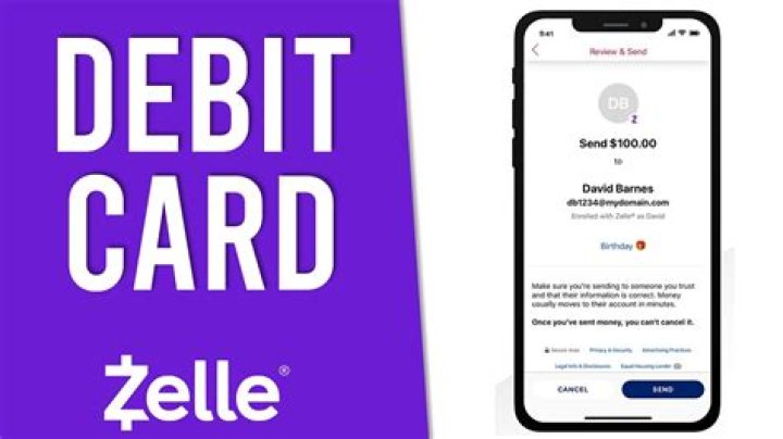 What kind of cards does Zelle accept?