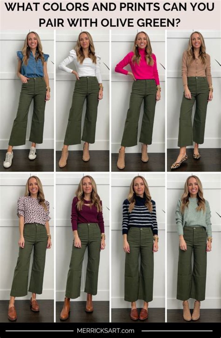 What matches with green joggers?