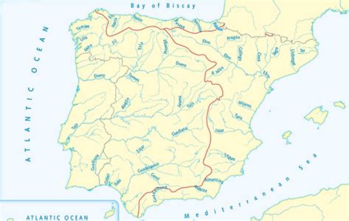 What river goes through Spain?