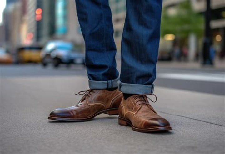What shoes go with brown jeans?