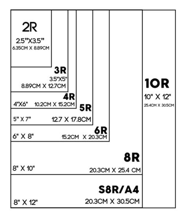 What size is 8r photo?