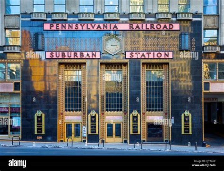 What street is suburban station on in Philadelphia?