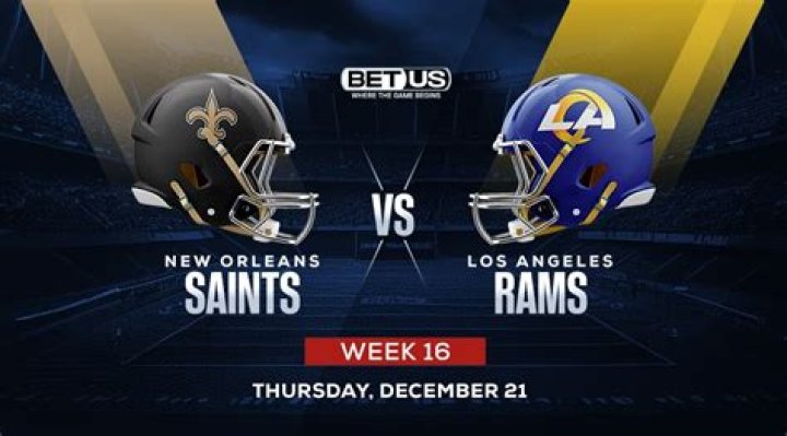 What time is the Saints vs Rams game?