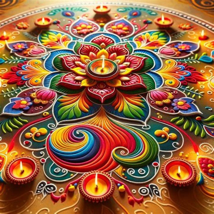 What tools are used in Rangoli?