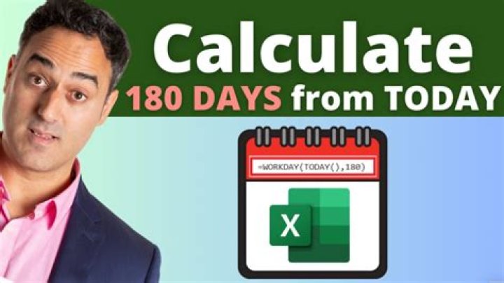 What was 180 days prior to today?