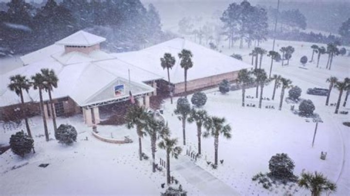 When did it last snow in Jacksonville Florida?