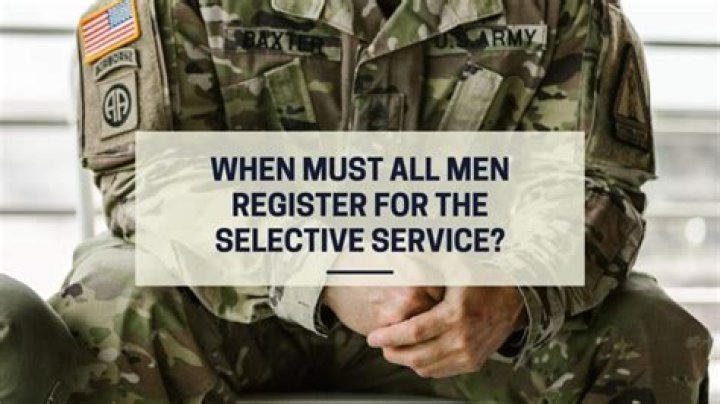 When Must men register for Selective Service?