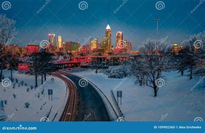 When was the last snow in Charlotte NC?