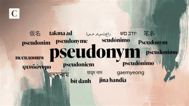 When would you use a pseudonym?