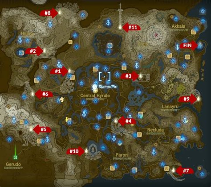 Where are all of Eden's Gate shrines?