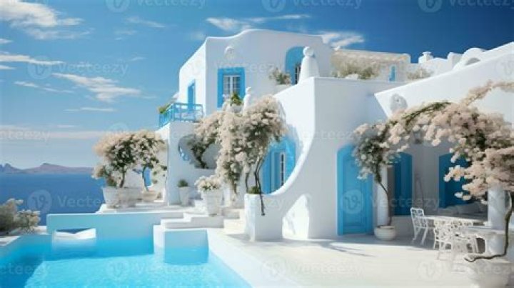 Where are all the white houses in Greece?