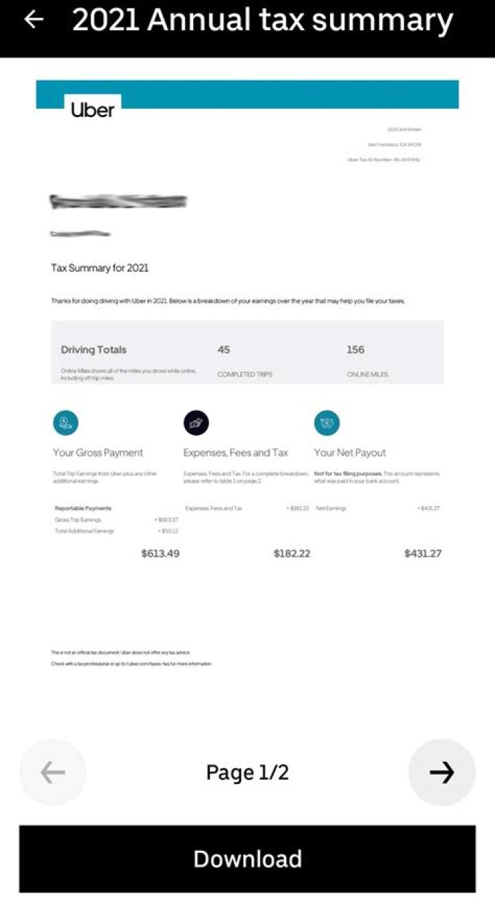 Where do I enter Uber tax summary in TurboTax?