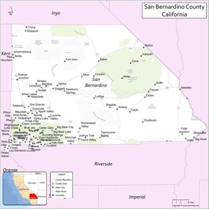Where in California is San Bernardino?