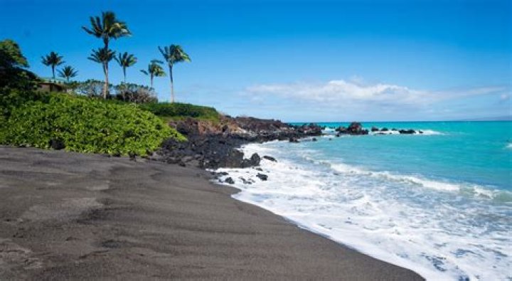 Where is the blue sand beach?