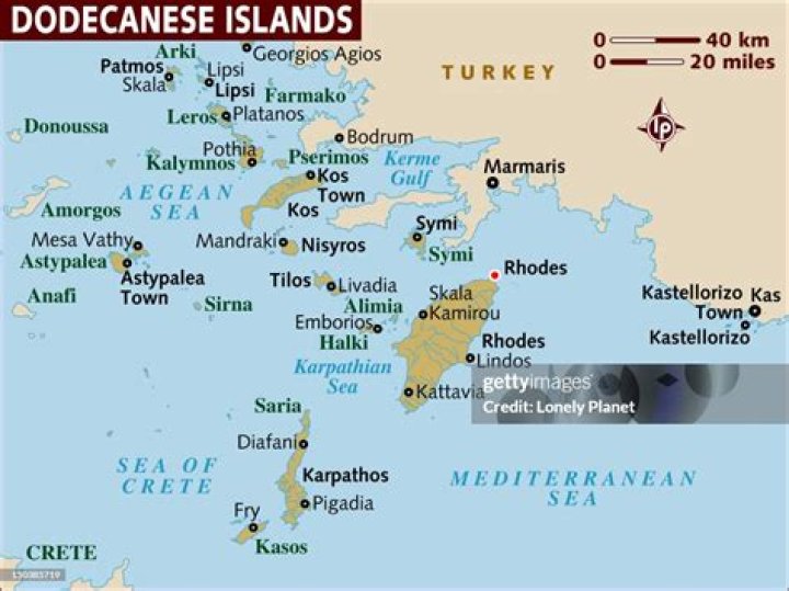 Which are the Dodecanese islands?