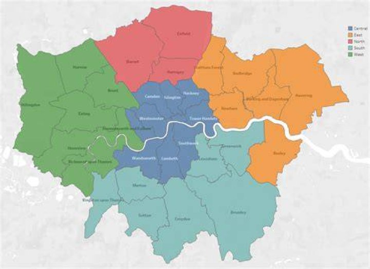Which areas are in West London?