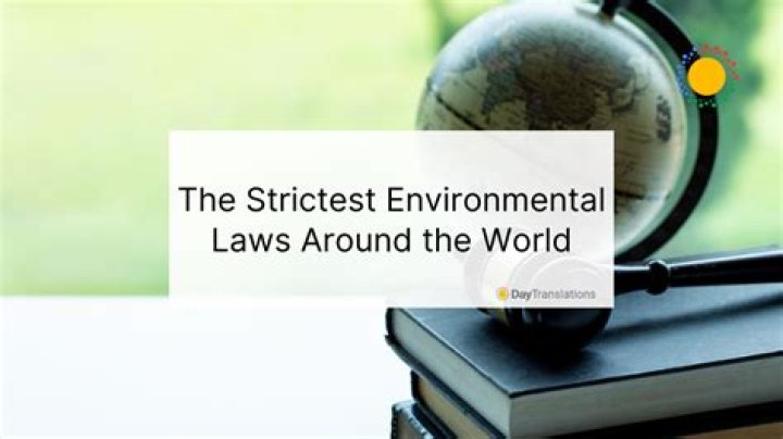 Which country has the strictest environmental laws?