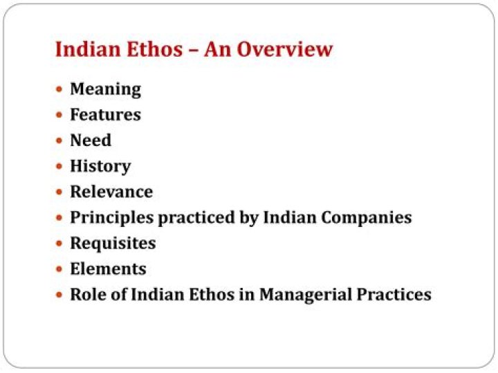 Which is feature of Indian ethos for management approach?