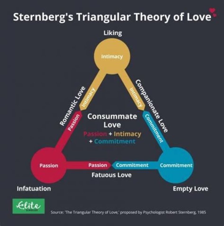Which statement about Sternberg's Triangular Theory of Love is most?