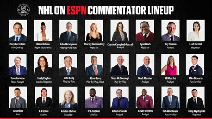 Who are the announcers for the Stanley Cup playoffs?