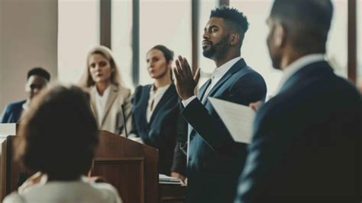 Who gives a testimony under oath?