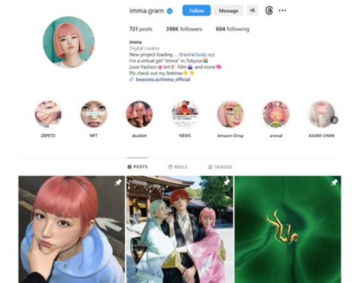 Who is Imma in Instagram?