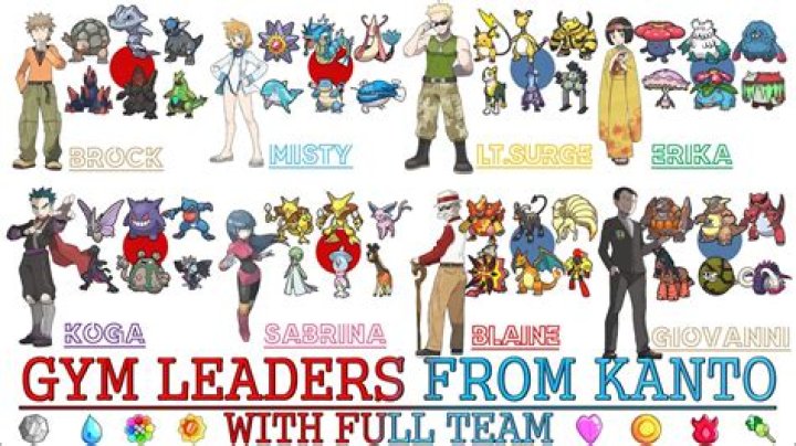 Who is the 5th gym leader in Kanto?