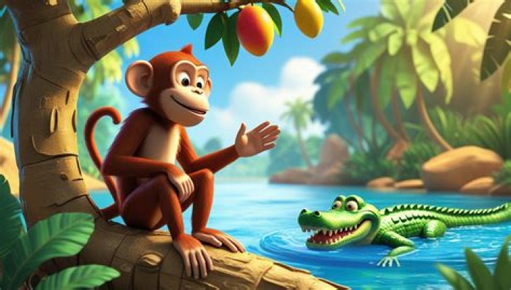 Who is the author of the monkey and the crocodile story?
