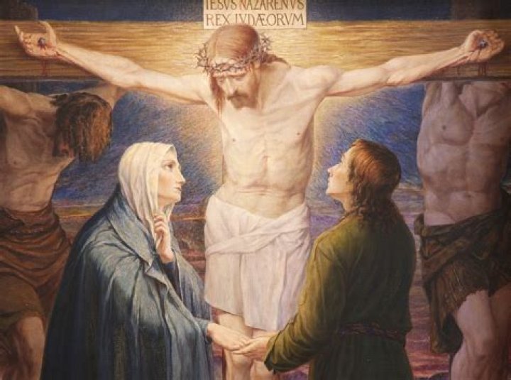 Who stood at the foot of the cross?