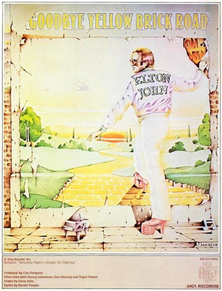 Who wrote yellow brick road Elton John?