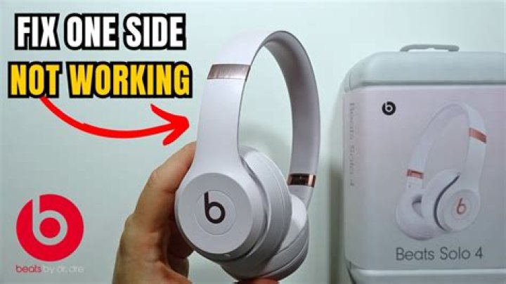 Why did one side of my beats stopped working?