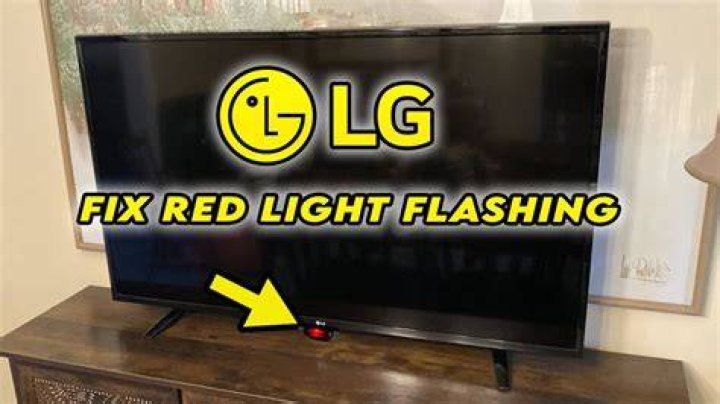 Why does my LG TV have a blinking red light?