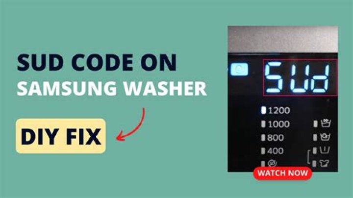Why does my Samsung Washer say?